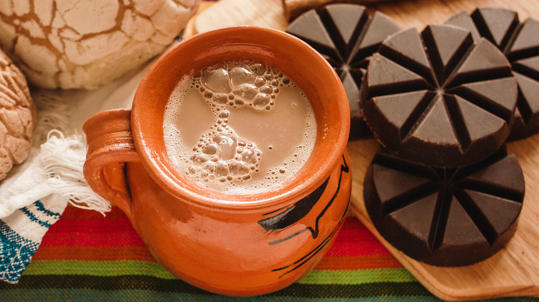 A mug of Mexican hot chocolate