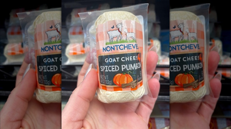 Trader Joe's pumpkin goat cheese