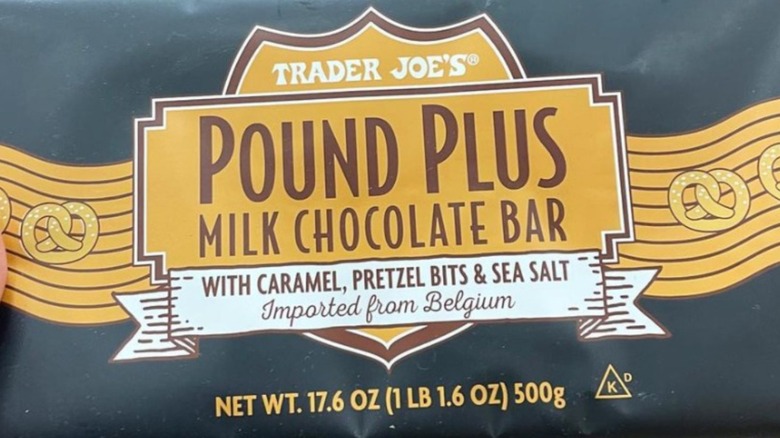 1-pound chocolate bar from Trader Joe's