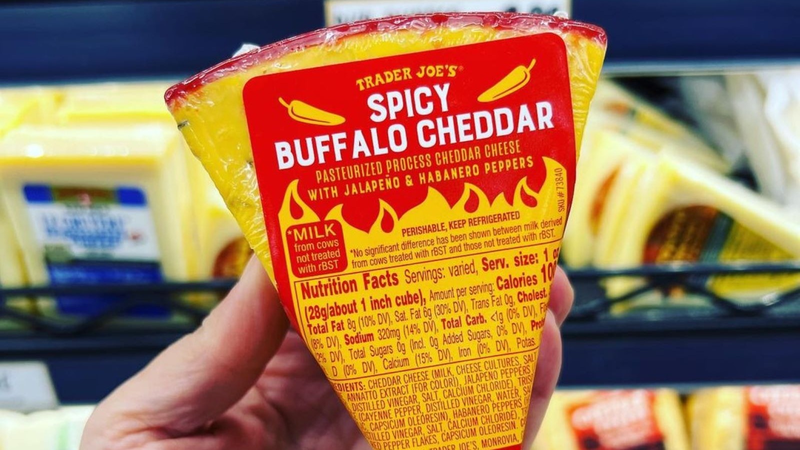 Trader Joe's Fans Are Freaking Out Over Its New Spicy Buffalo Cheddar