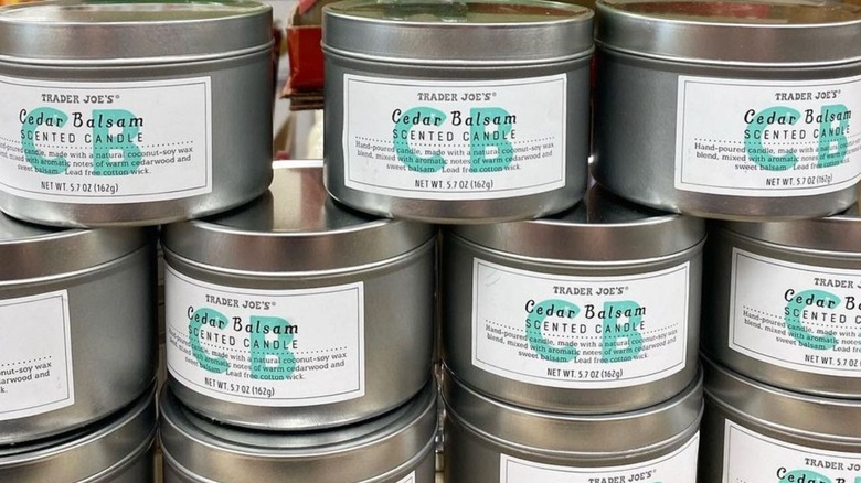 Trader Joe's Cedar Balsam Scented Candles