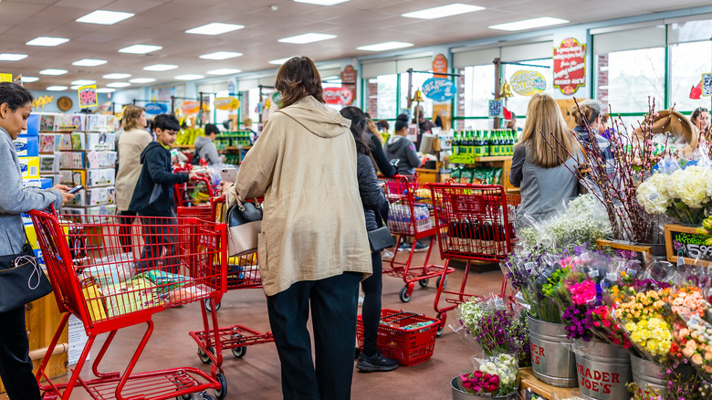 Trader Joe's checkout line