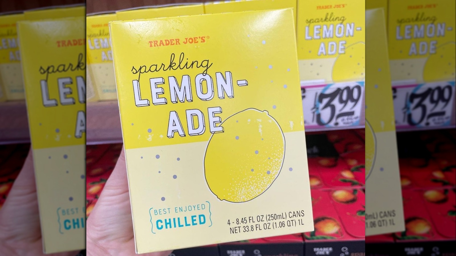 Trader Joe's Fans Are Obsessed With Its New Sparkling Lemonade