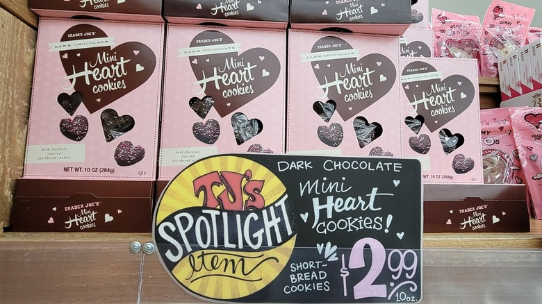 Trader Joe's heart-shaped cookies