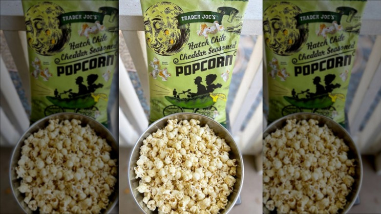Trader Joe's hatch chili cheddar popcorn