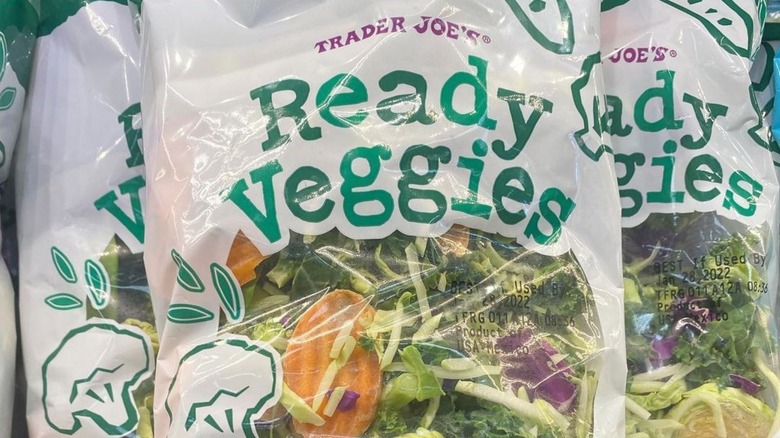 Closeup of white vegetable bag