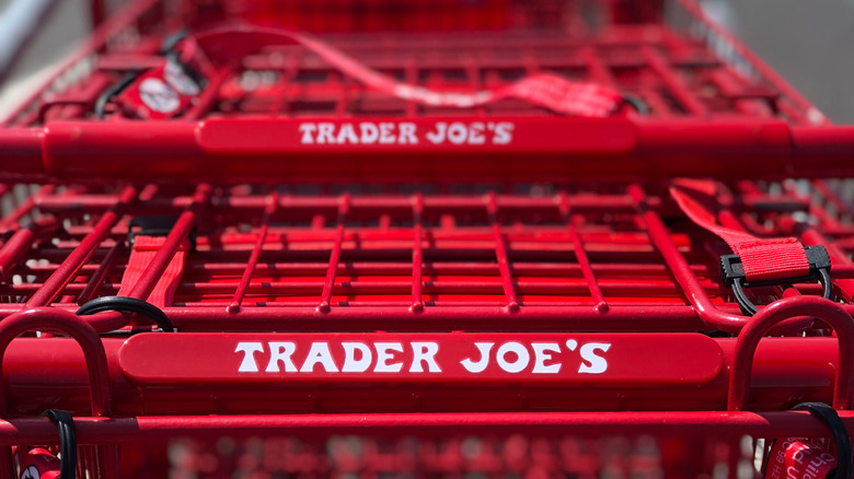 grocery carts at Trader Joe's