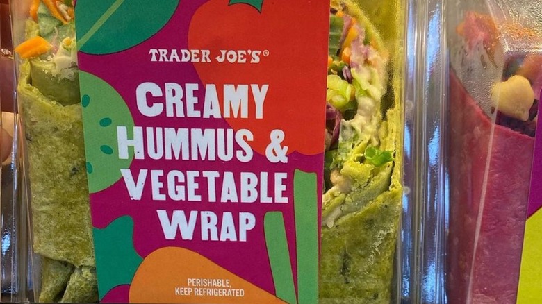 Creamy Hummus and Vegetable Wrap