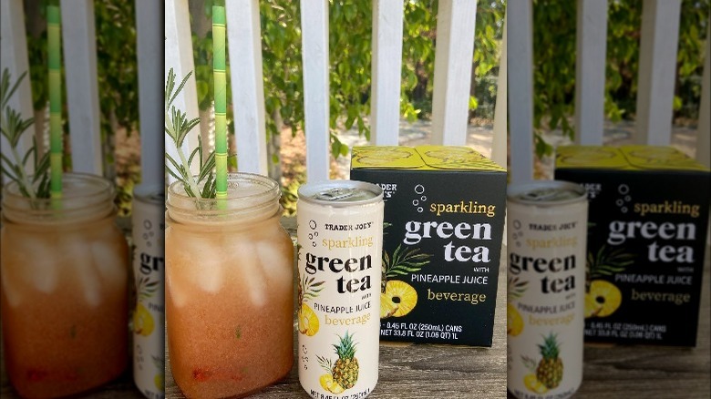 Trader Joe's sparkling pineapple green tea