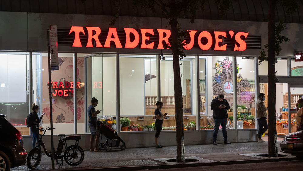 Outside a Trader Joe's outlet