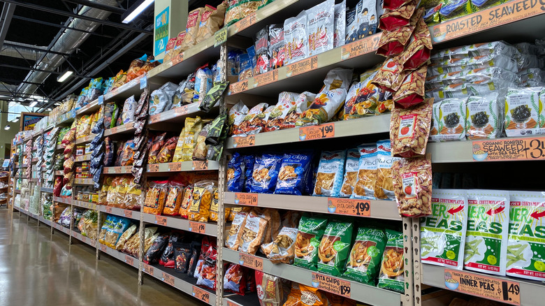 Trader Joe's snack aisle