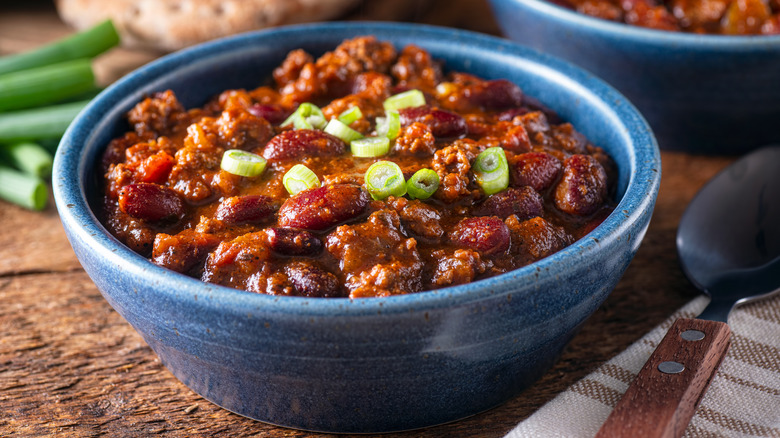 bowl of beef chili