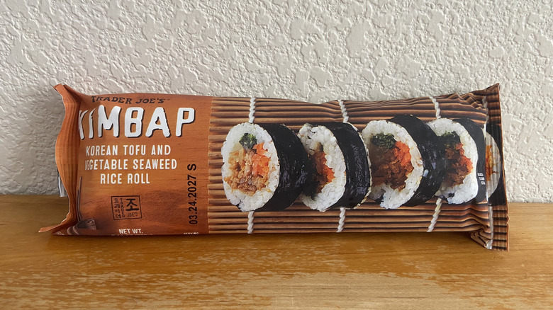 kimbap bag on wooden table