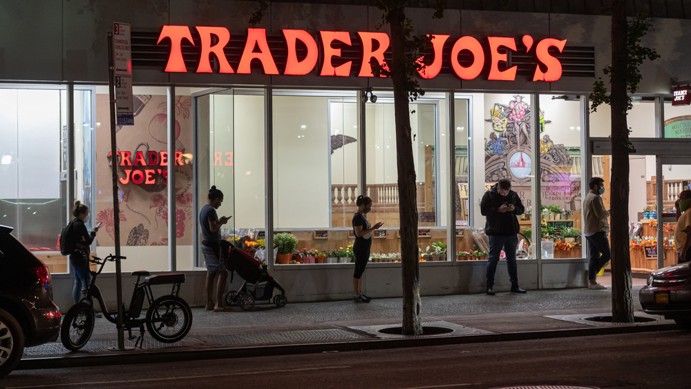 Outside a Trader Joe's shop