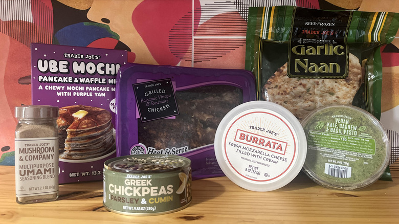 Collection of Trader Joe's food