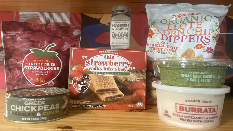 Collection of Trader Joe's food