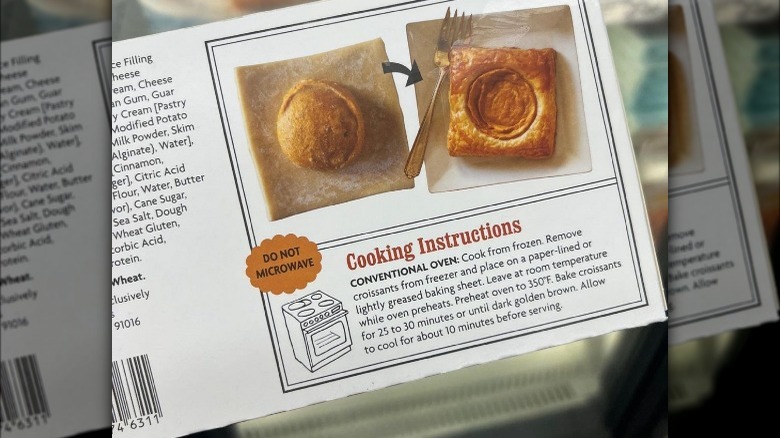 pumpkin cheescake croissant cooking instructions