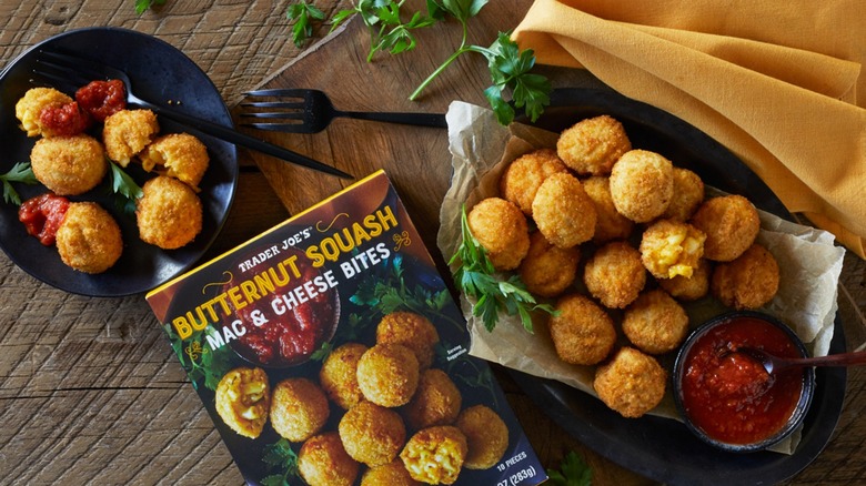 Trader Joe's butternut squash mac and cheese bites