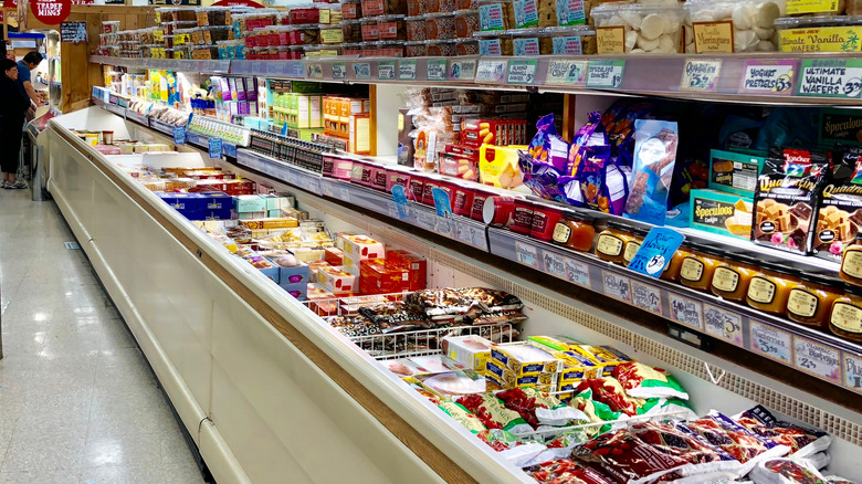 frozen food aisle in trader joes