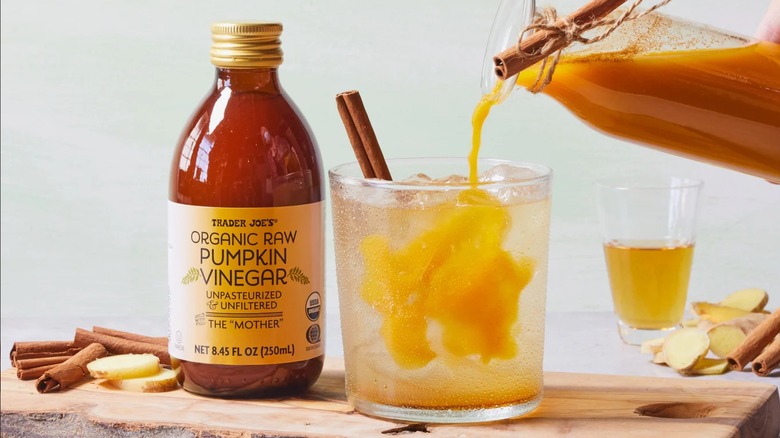 Trader Joe's pumpkin vinegar and drink