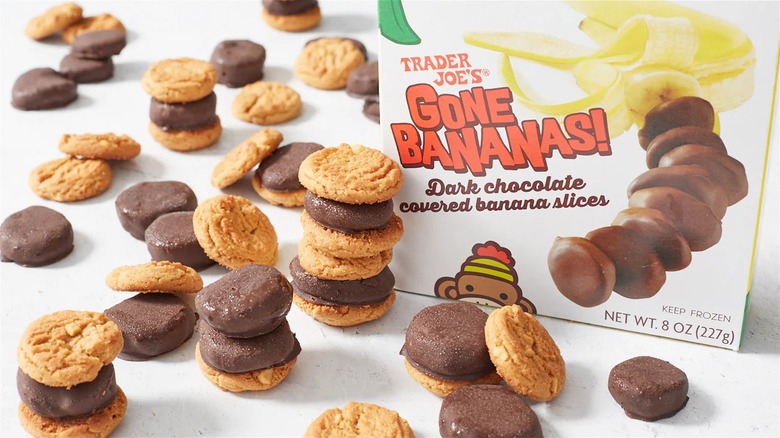 Trader Joe's Gone Bananas! chocolate-covered banana slices and cookies