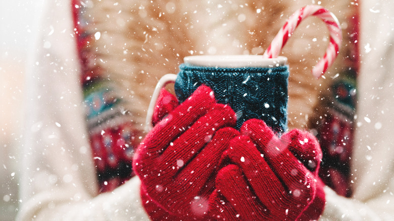 mug of candy cane tea