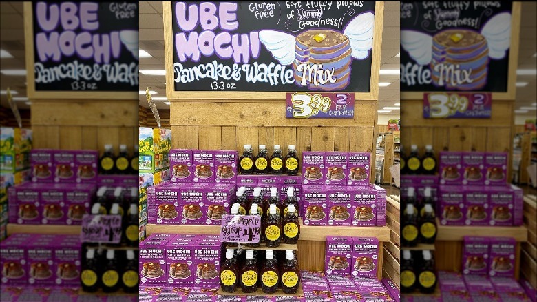 Boxes of Ube Mochi Pancake & Waffle Mix
