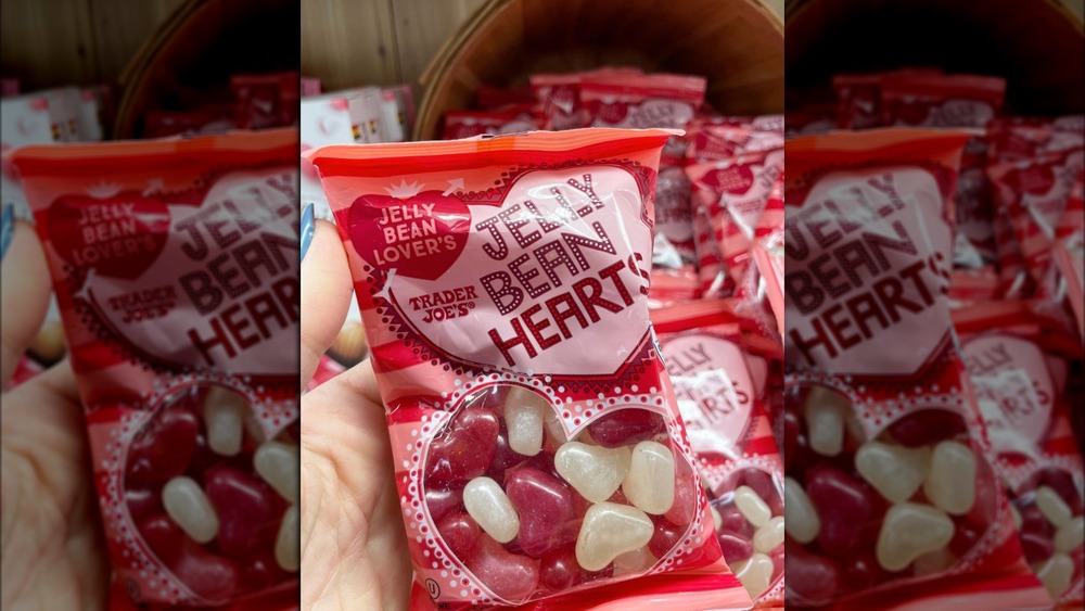 Bag of Trader Joe's jelly bean hearts