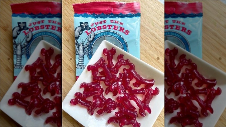 Trader Joe's lobster candy on a table