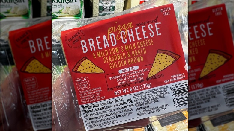 Trader Joe's pizza bread cheese