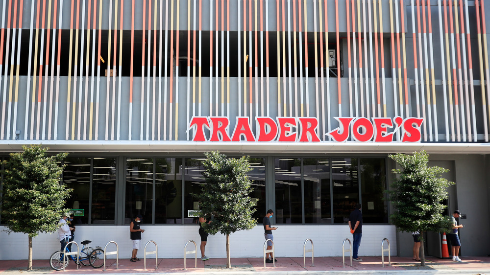 Lining up outside Trader Joe's