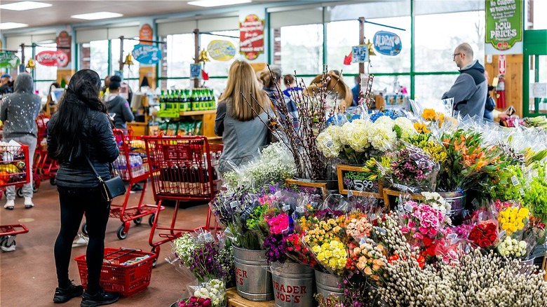 check out lines at Trader Joe's