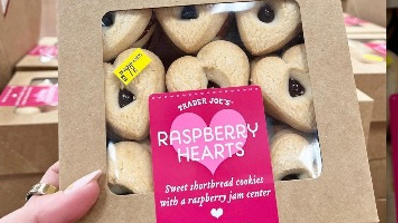 Trader Joe's Raspberry Heart cookies