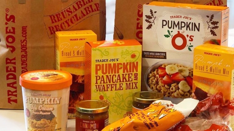 Trader Joe's fall pumpkin items