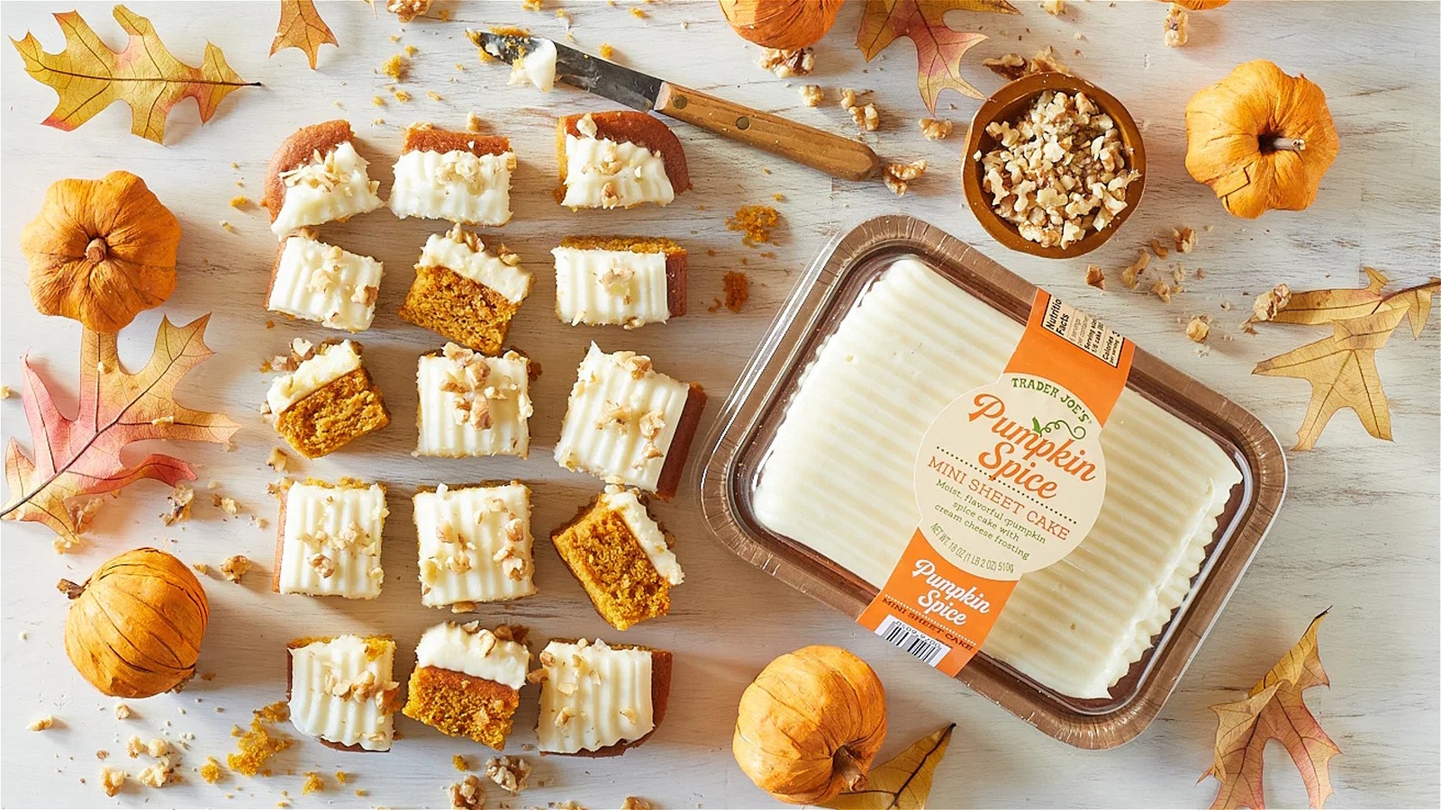 Trader Joe's Welcomes Fall With Its Pumpkin Spice Mini Sheet Cake