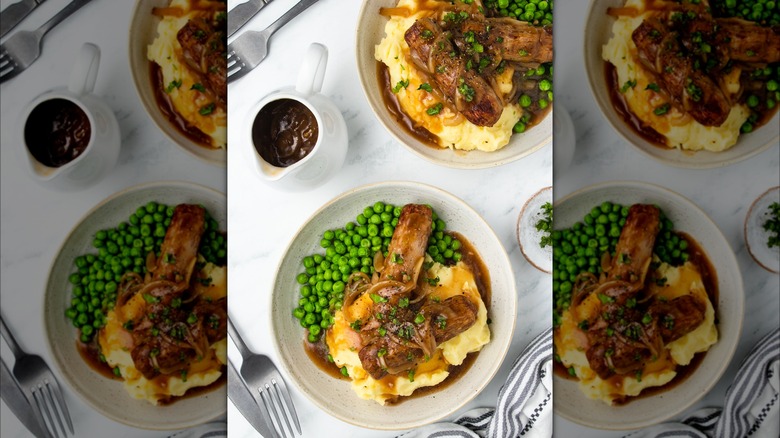 bangers and mash