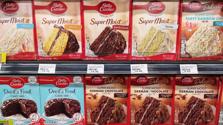 Betty Crocker cake mixes