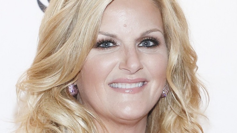 Trisha Yearwood smiles in closeup