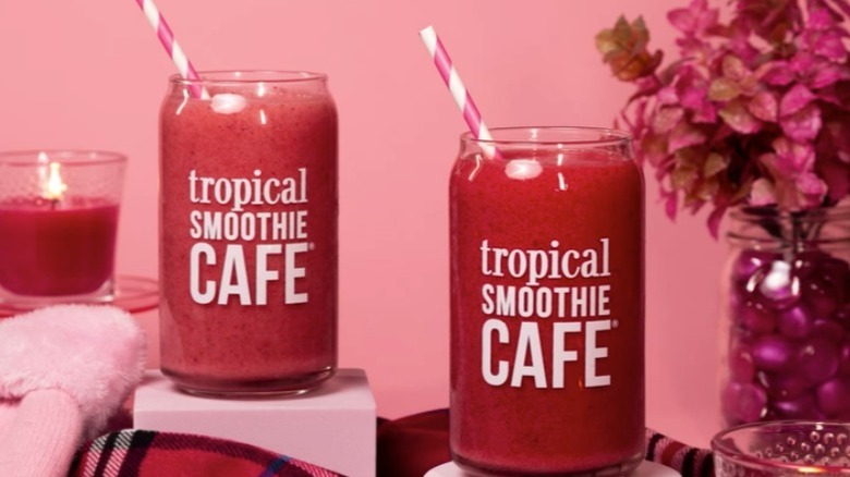 Tropical Smoothie Cafe seasonal cranberry smoothies