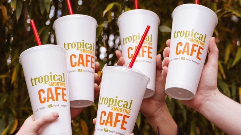 Tropical Smoothie Cafe drinks