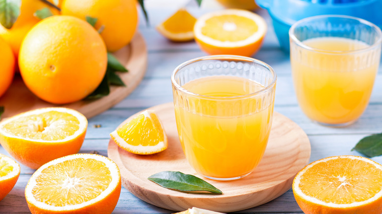 Oranges and orange juice