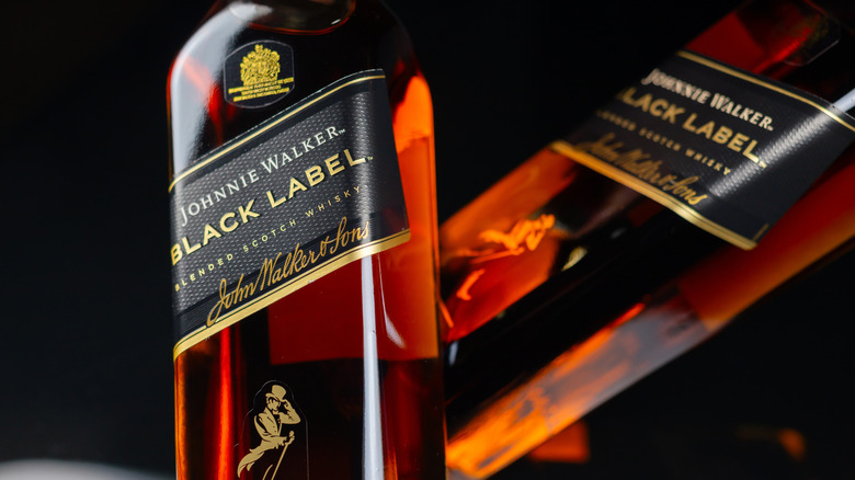 Two bottles of Johnnie Walker Black Label