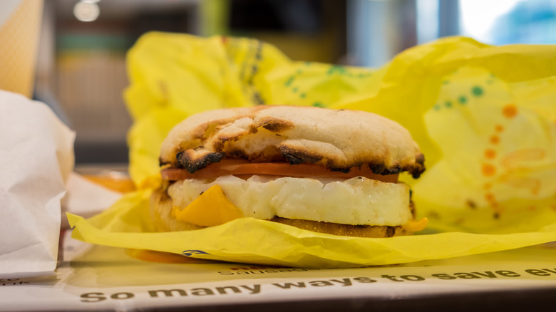Egg McMuffin on wrapper