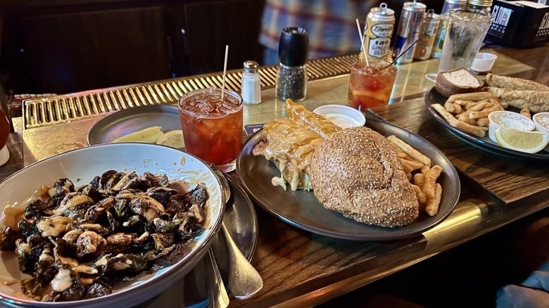 Food and cocktails at the Swingin' Door Exchange