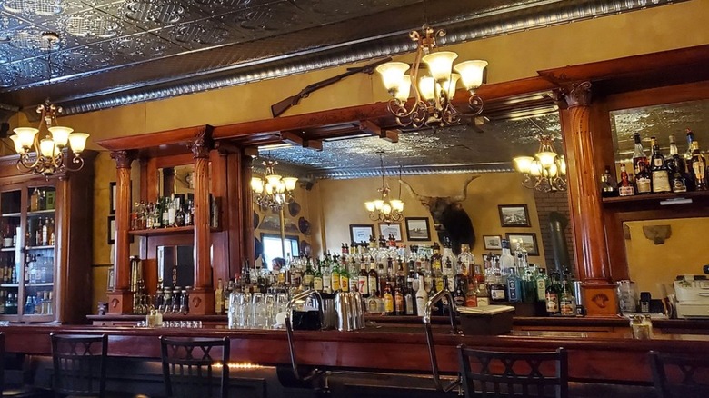 Wyoming's oldest bar inside Miners and Stockmen's Steakhouse restaurant