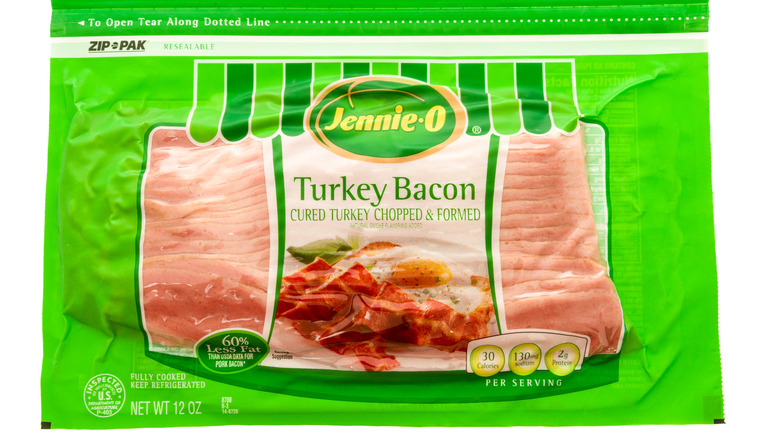 A pack of Jennie-O's turkey bacon