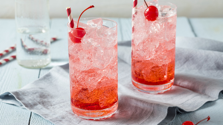 Two glasses of Shirley Temple
