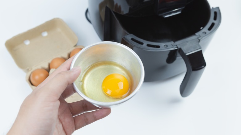 raw egg and air fryer