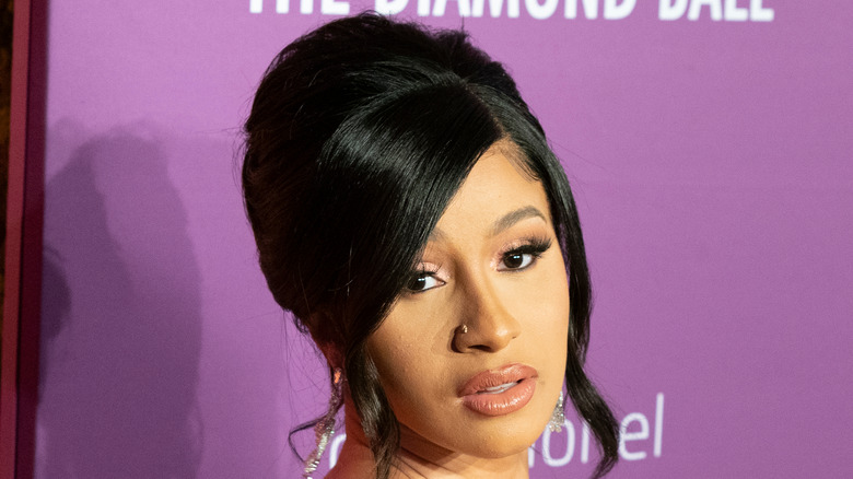 Cardi B attending the Diamond Ball