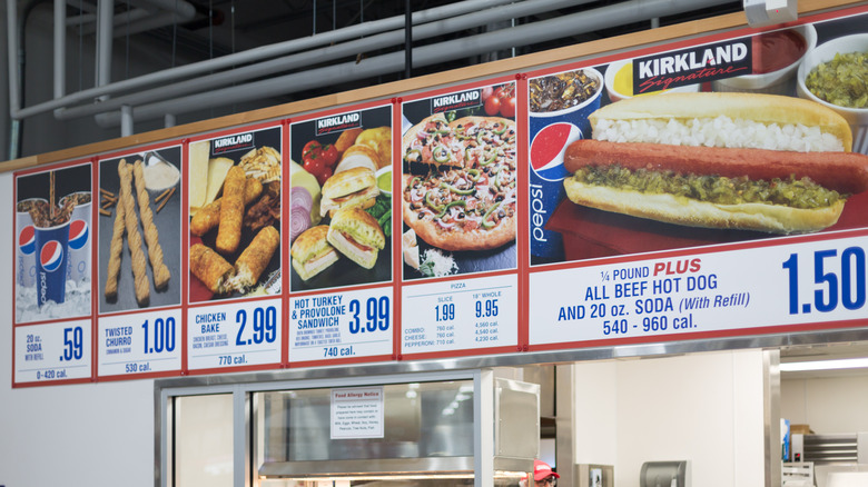 Costco food court menu